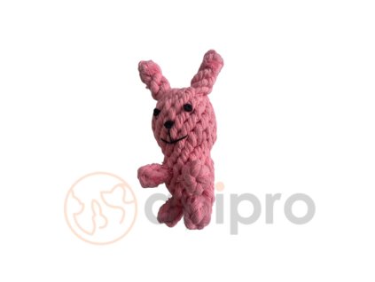 419 anipro rope toy in the shape of rabbit 90 g