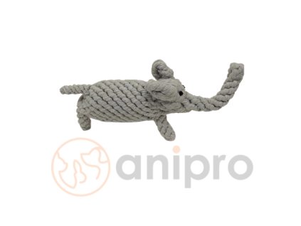 422 anipro rope toy in the shape of elephant 25 cm 120 g