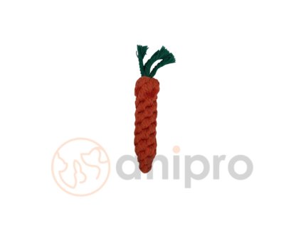 428 anipro rope toy in the shape of carrot 20 cm 55 g