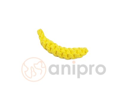 431 anipro rope toy in the shape of banana 18 cm 60 g