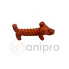 416 anipro rope toy in the shape of dog 19 cm 110 g
