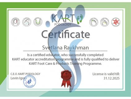 Certificate KART