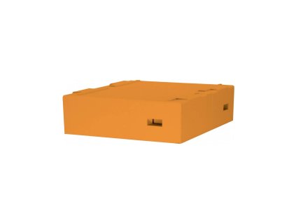 Stříška vysoká s ventilací Dadant, Langstroth 12-rámková lakovaná (oranžová) - PREMIUM