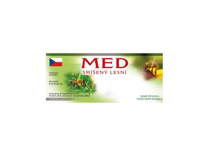 Etiketa samolepicí - Med smíšený lesní