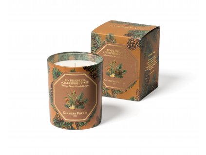 Carrière Frères Siberian Pine & Candied Ginger candle + box
