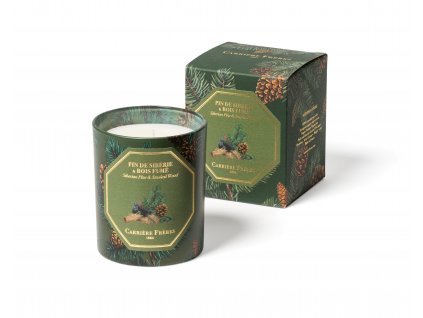 Carrière Frères Siberian Pine & Smoked wood candle + box