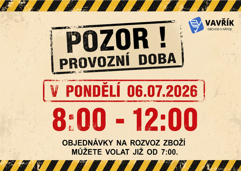 Provozní doba úprava