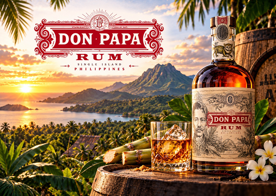 Don Papa západ slunce