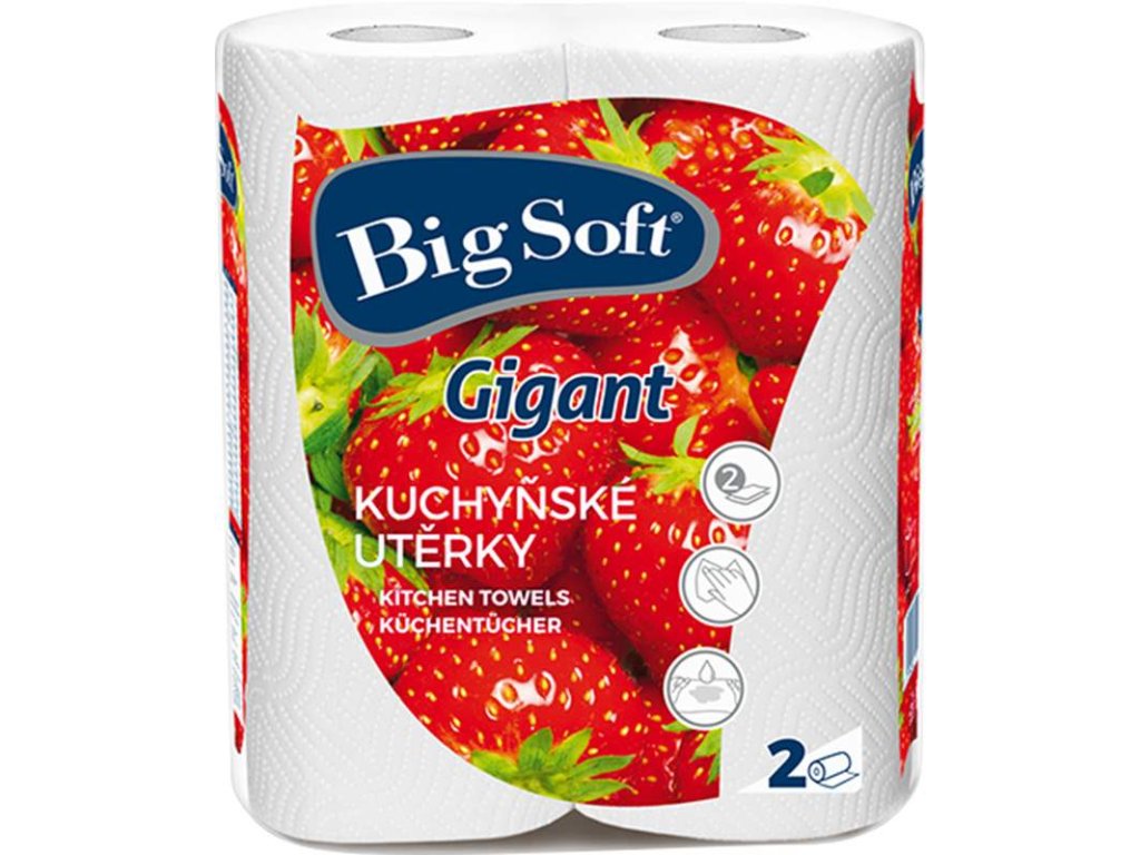 Kuchyňské utěrky Big Soft 2role