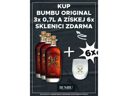 Bumbu 3x 0,7L + 6x sklenice