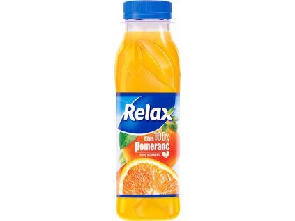 Relax PET Pomeranč 100% 0,33l