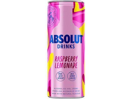 Absolut plech Raspberry Lemonade 0,25l