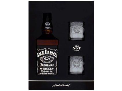 Jack Daniels 0,7l + 2 sklenky
