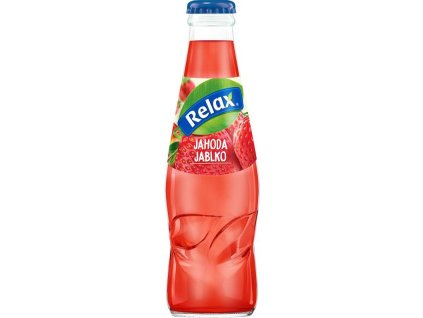 Relax sklo Jahoda Jablko 0,2l