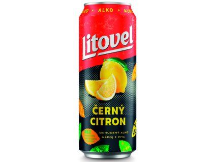 Litovel plech černý citron alko 0,5l (2)