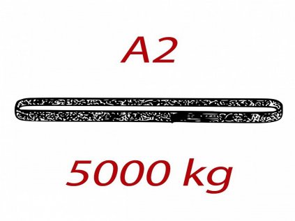 a2 5000kg zavesny popruh plochy nekonecny jednovrstvy cerveny sire 150mm forankra original