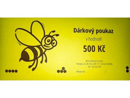 Dárkový poukaz v hodnotě  500Kč