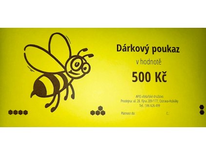 Dárkový poukaz v hodnotě 500,-Kč.