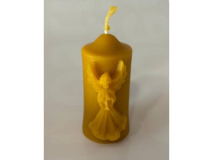 Svíčka válec s andělem