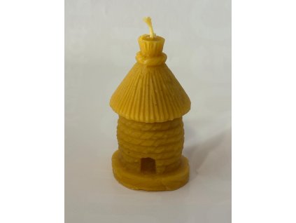 Svíčka úl se slaměnou střechou