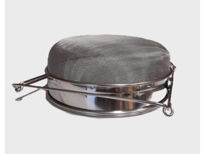 Cedník dvojitý vypouklý nastavitelné úchyty nerez 24 cm (Mikeš)