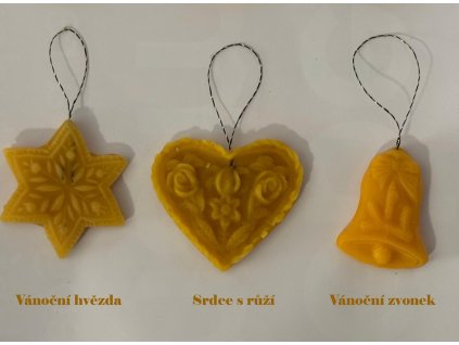Voskové ozdoby na stromeček
