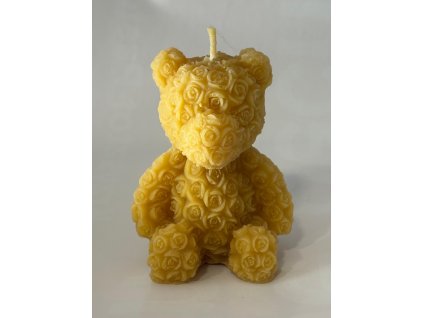 Svíčka medvídek  V-10cm Š-5cm