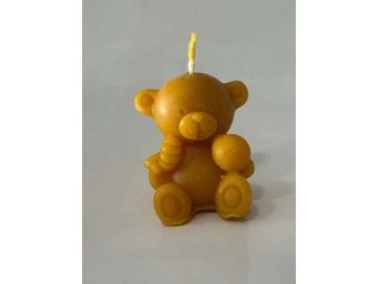 Svíčka hladký medvídek V-6cm Š-3cm
