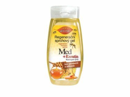 regeneracni sprchovy gel med a keratin 260ml