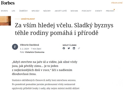 Webové stránky Forbes.cz