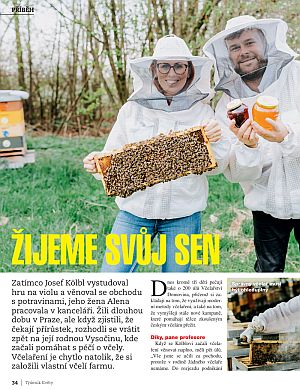 Článek o Včelařství Domovina v týdeníku Květy