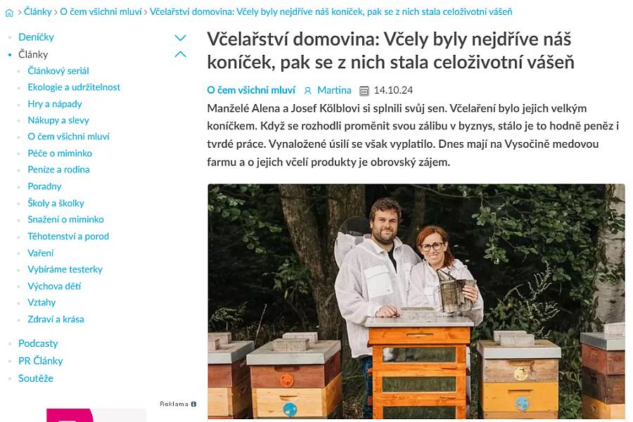 Webové stránky eMimino.cz