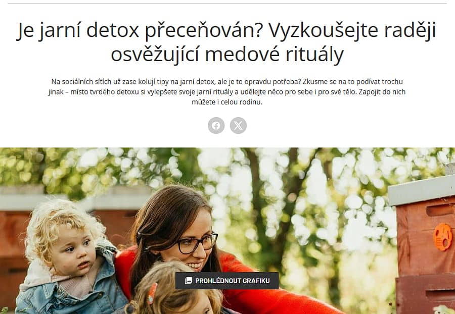 Včelařství Domovina na webu Žena.aktuálně.cz