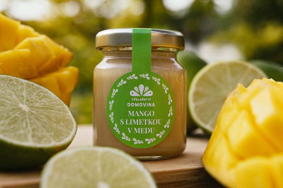 Mango med s limetkou