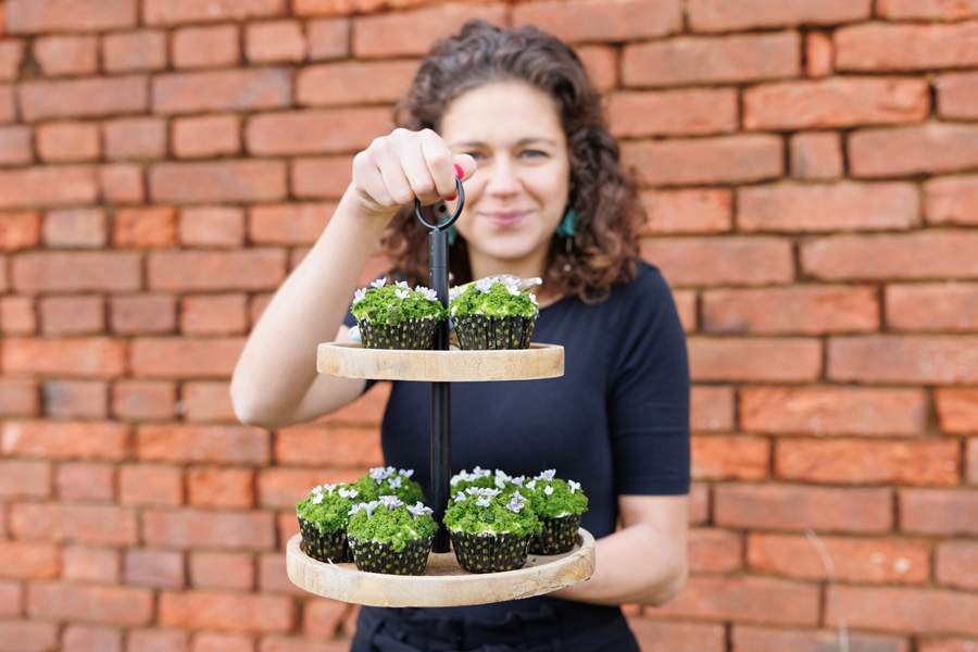 Mechové cupcaky s meruňkovým medem
