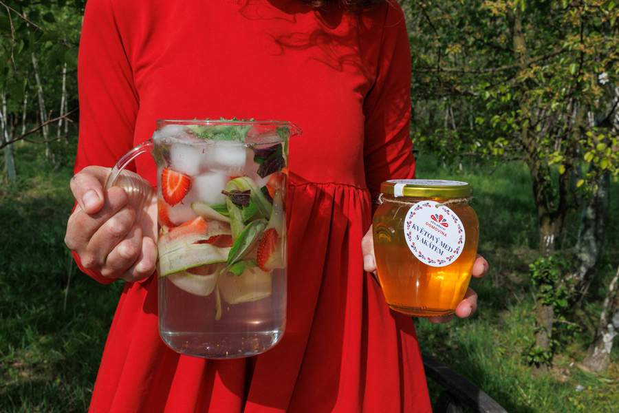 Jahodovo-okurková limonáda