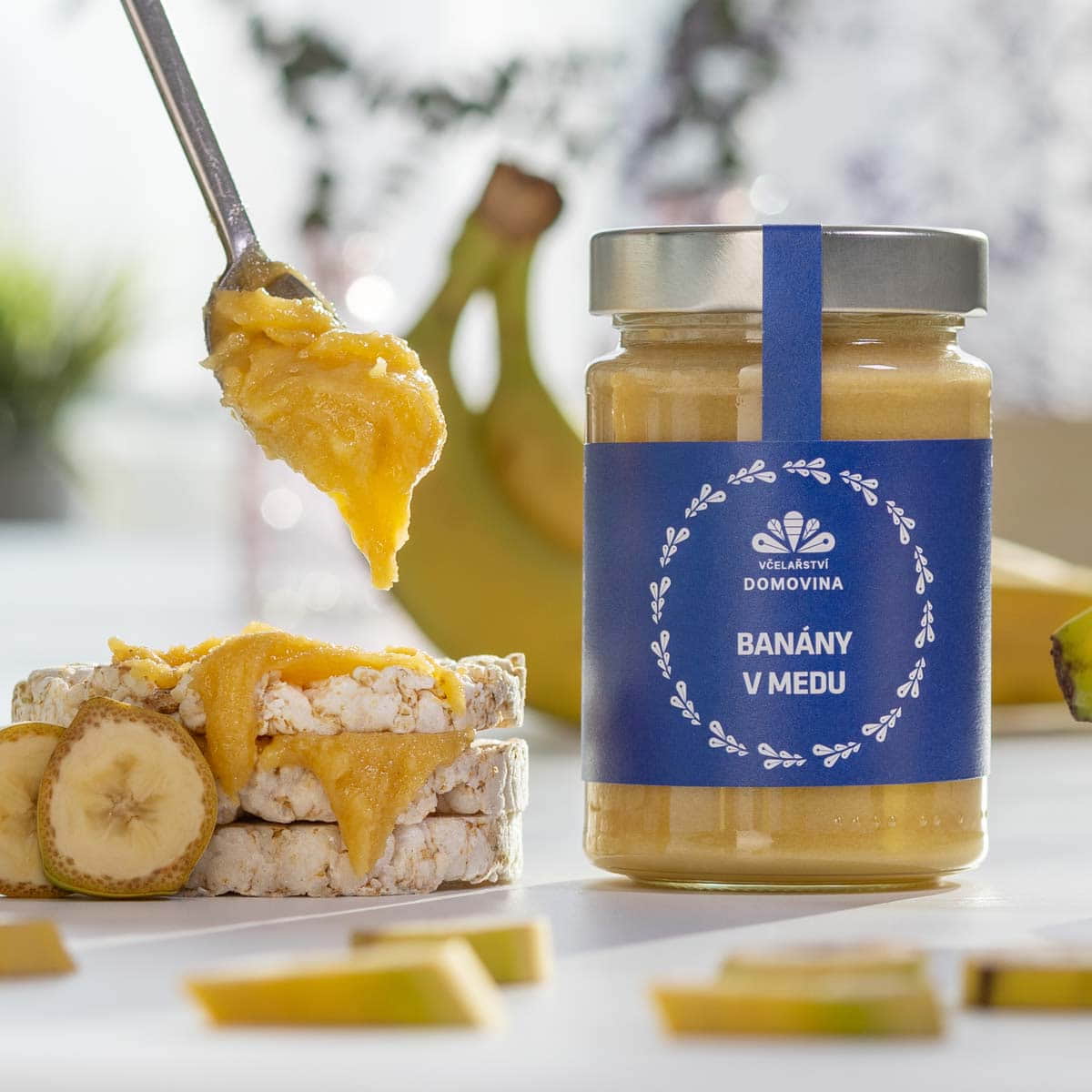 Včelařství Domovina Med s banány 380 g