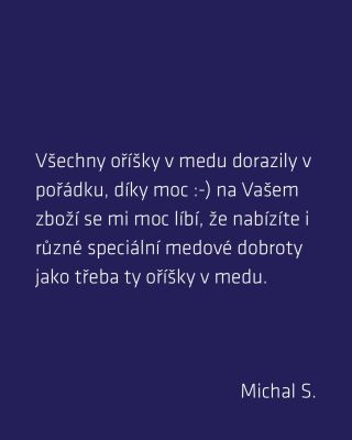 Někdy stačí málo, aby člověk věděl, že to dává smysl. Jedna sklenička, poctivý med, křupavé oříšky a zpráva od vás, že...
