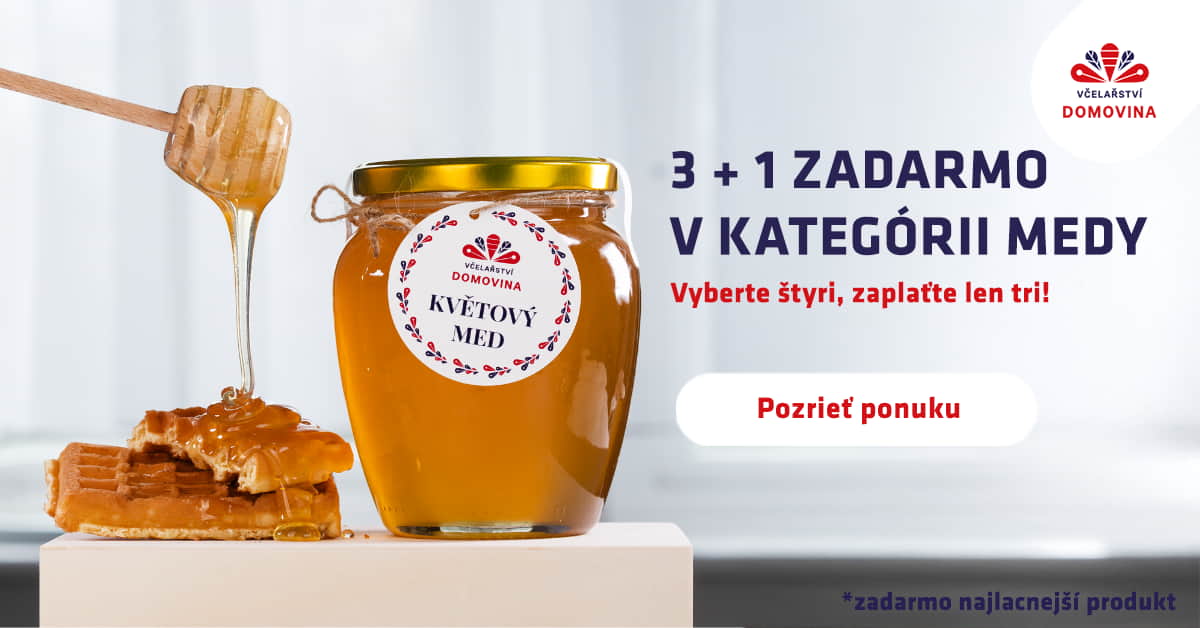 Kvetové medy 3 + 1 ZADARMO