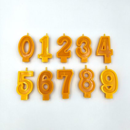 Dortová svíčka - čísla 0-9