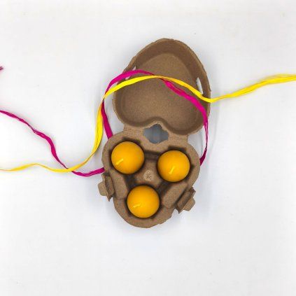 Sada svíček - vajíčka, srdce 3 ks