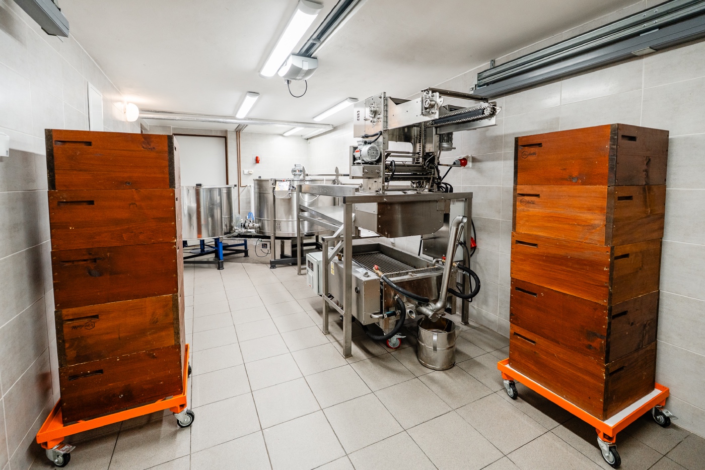 Prostory stáčení medu