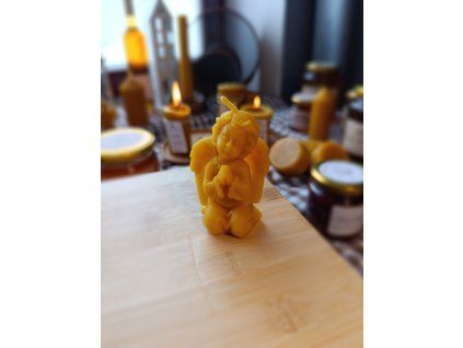 Svíčka - anděl klečící