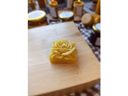 Svíčka růže čtverec