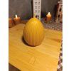 Svíčka - vajíčko s pruhy velké, výška 8 cm