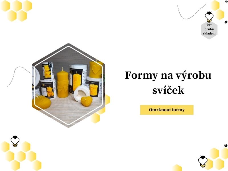 Silikonové formy na výrobu svíček