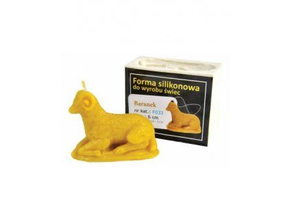 Lysoň silikonová forma - beránek 6 cm