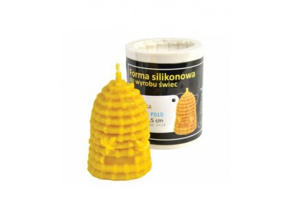 Forma silikonová na výrobu svíček ze včelího vosku košnice 7,5 cm.