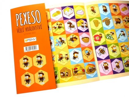 anglické pexeso Včelí království