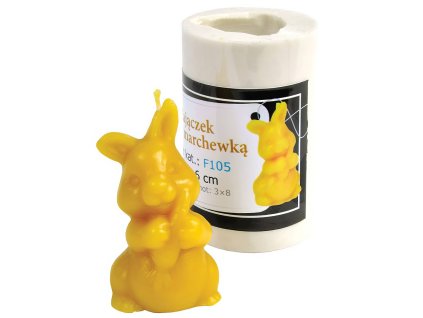 forma silikonová zajíček s mrkvičkou 6 cm